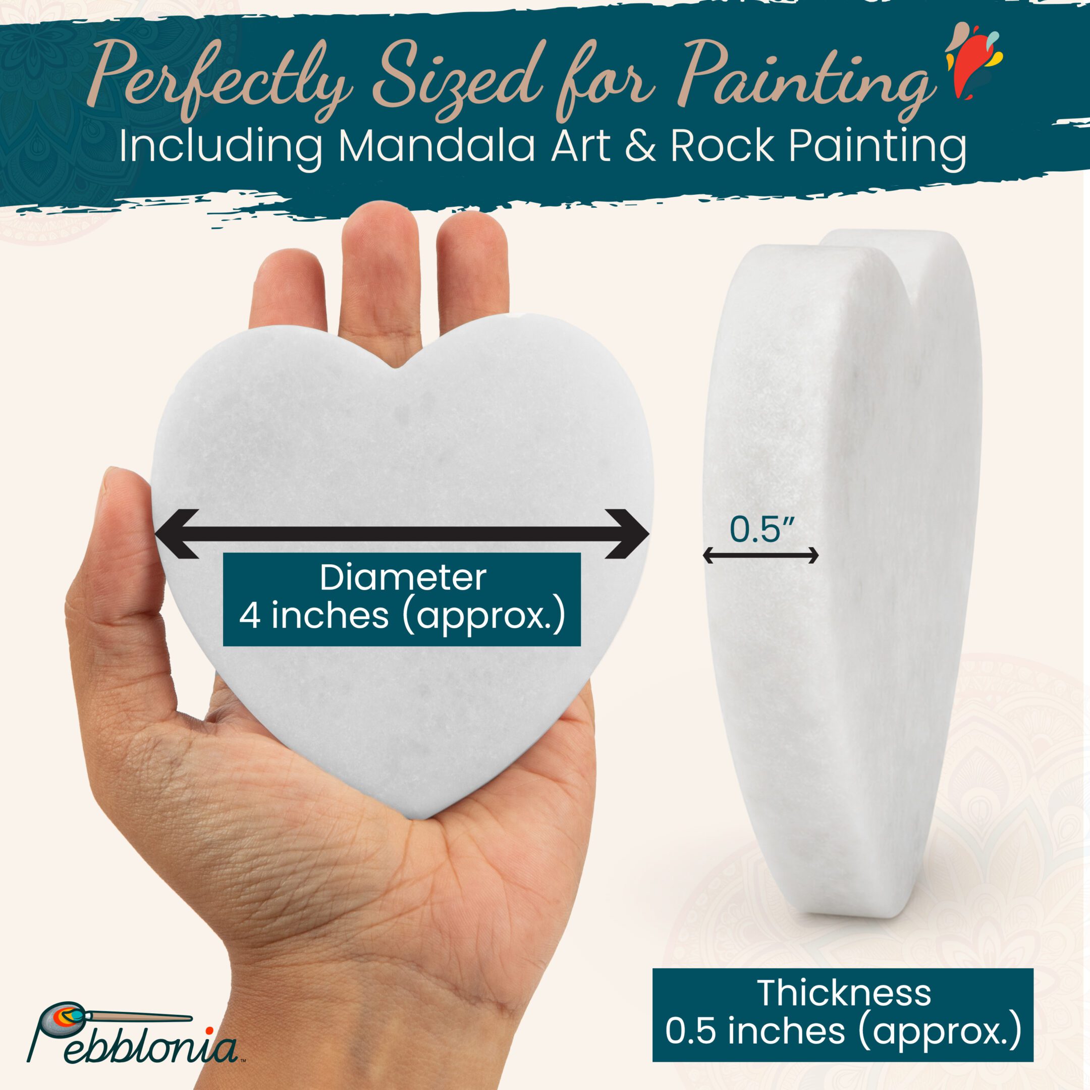 Heart Stone Dimensions