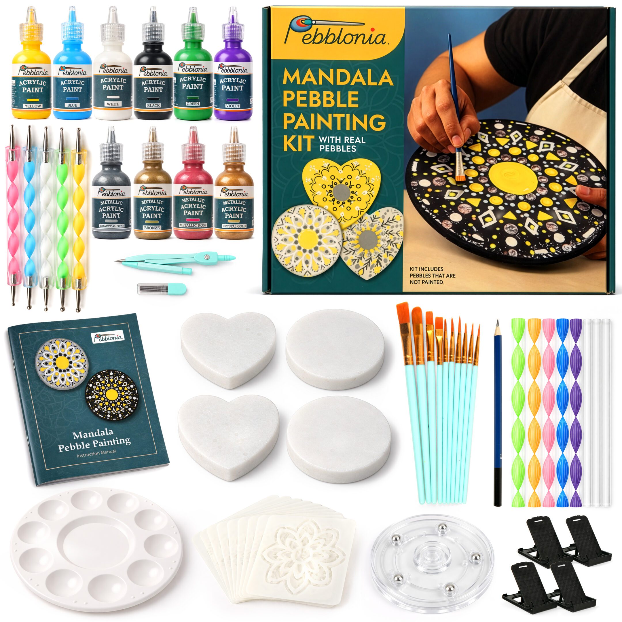 Mandala Pebble Painting Kit